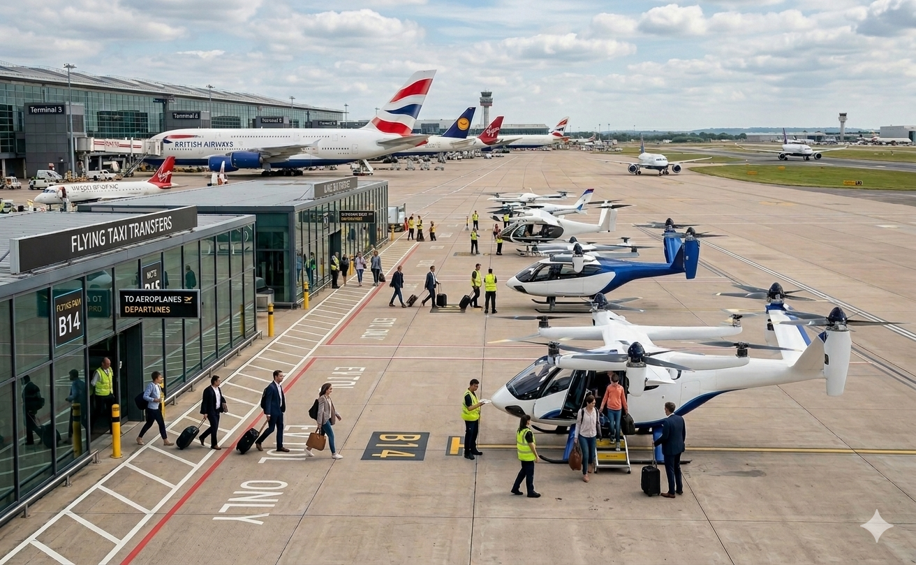 Flying taxi airport transfer Wiltz